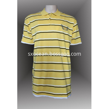 Yarn-Dyed Polo Shirt Cotton